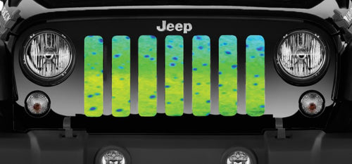 Mahi Fish Skin Jeep Grille Insert