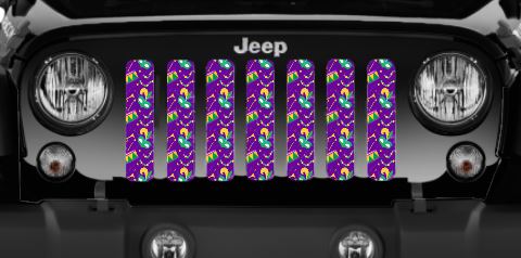 Mardi Gras Jeep Grille Insert