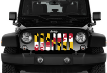 Maryland Flag Jeep Grille Insert