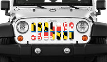 Maryland Back The Blue Flag Jeep Grille Insert