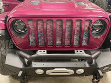 Mermaid Scales - Peach - Jeep Grille Insert