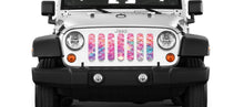 Mermaid Scales - Peach - Jeep Grille Insert