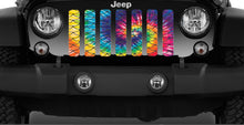 Mermaid Scales - Tie Dye Jeep Grille Insert