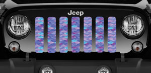 Mermaid Scales - Violet - Jeep Grille Insert