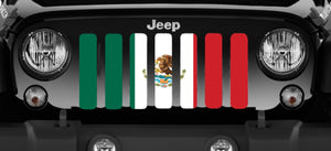 Mexico Flag Jeep Grille Insert
