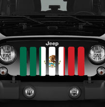 Mexico Flag Jeep Grille Insert