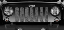 Moab Topography Map Canyon Lands Gray Jeep Grille Insert