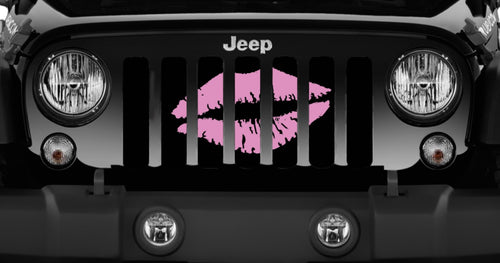 Muah! Kiss Jeep Grille Insert