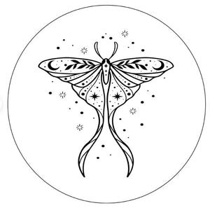 Mystical Butterfly White Spare Tire Cover