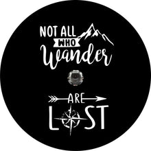 Not All Who Wander Are Lost Compass Spare Tire Cover