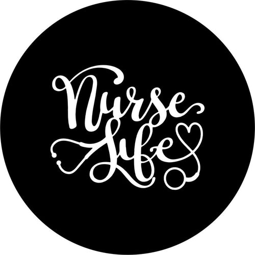 Nurse Life Black Spare Tire Cover