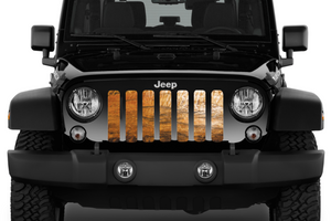 Nature's Beauty - Cracked Wood Jeep Grille Insert