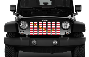 Navy Jack Flag - Jeep Grille Insert