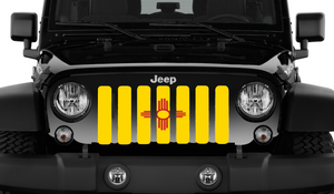 New Mexico State Flag Jeep Grille Insert