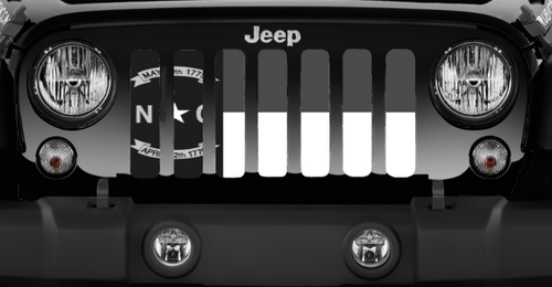 North Carolina Tactical State Flag Jeep Grille Insert