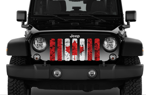 Oh, Canada! Grunge Jeep Grille Insert