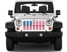Old Glory Red Line Jeep Grille Insert