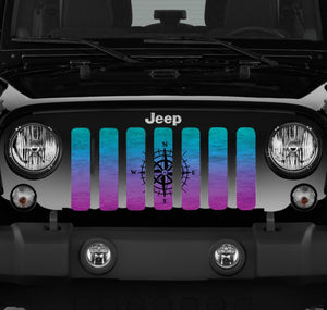 Ombre Compass Jeep Grille Insert