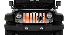 Oscar Mike Orange Ombre Jeep Grille Insert
