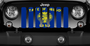 Oregon State Flag Jeep Grille Insert