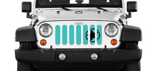 Oscar Mike Teal Jeep Grille Insert