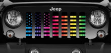 Pride American Flag Jeep Grille Insert