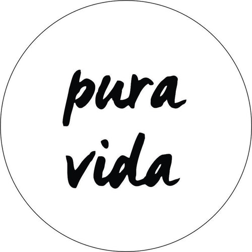 Pura Vida White Spare Tire Cover