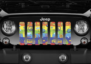 Peace & Love Jeep Grille Insert