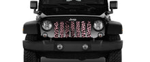 Platinum Pink Cheetah Print Jeep Grille Insert