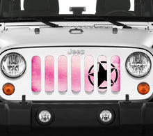 Oscar Mike Pink Ombre Jeep Grille Insert