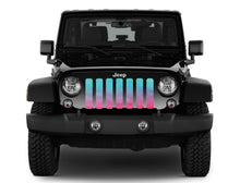 Pink and Teal Jeep Grille Insert