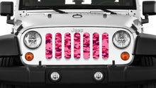 Pink Out Camo Jeep Grille Insert