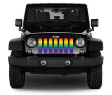 Pride Flag Ombre Jeep Grille Insert