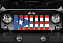 Puerto Rico Flag Jeep Grille Insert