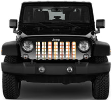 Pumpkin Plaid Jeep Grille Insert