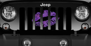 Purple Ombre Kiss Jeep Grille Insert