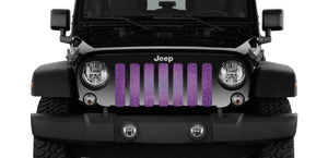 Purple Fleck Print Jeep Grille Insert