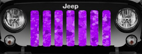 Purple Hearts Jeep Grille Insert