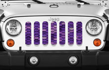 Mermaid Scales - Purple- Jeep Grille Insert