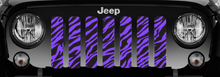 Purple Zebra Print Jeep Grille Insert