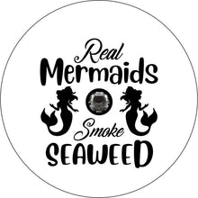 Real Mermaids Smoke Seaweed White Spare Tire Cover