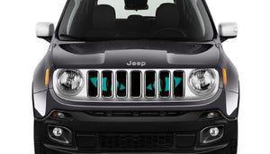 Chaos Teal Eyes Jeep Grille Insert