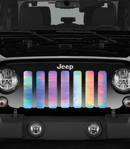 Rainbow Chrome Jeep Grille Insert