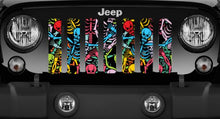 Rainbow Skeletons Jeep Grille Insert