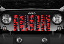 Red Aliens Jeep Grille Insert