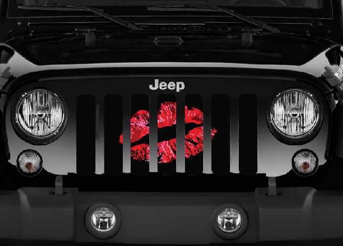 Red Ombre Kiss Grille Insert