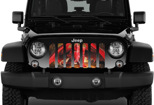 Red Dragon Jeep Grille Insert