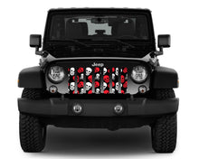 Skulls (Red) Jeep Grille Insert