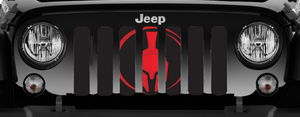 Red Warrior Jeep Grille Insert