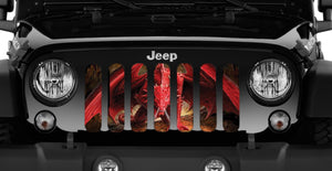 Red Dragon Jeep Grille Insert
